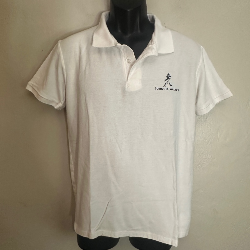 Johnnie Walker Polo Large Gently worn 100% cotton 20" armpit to armpit
